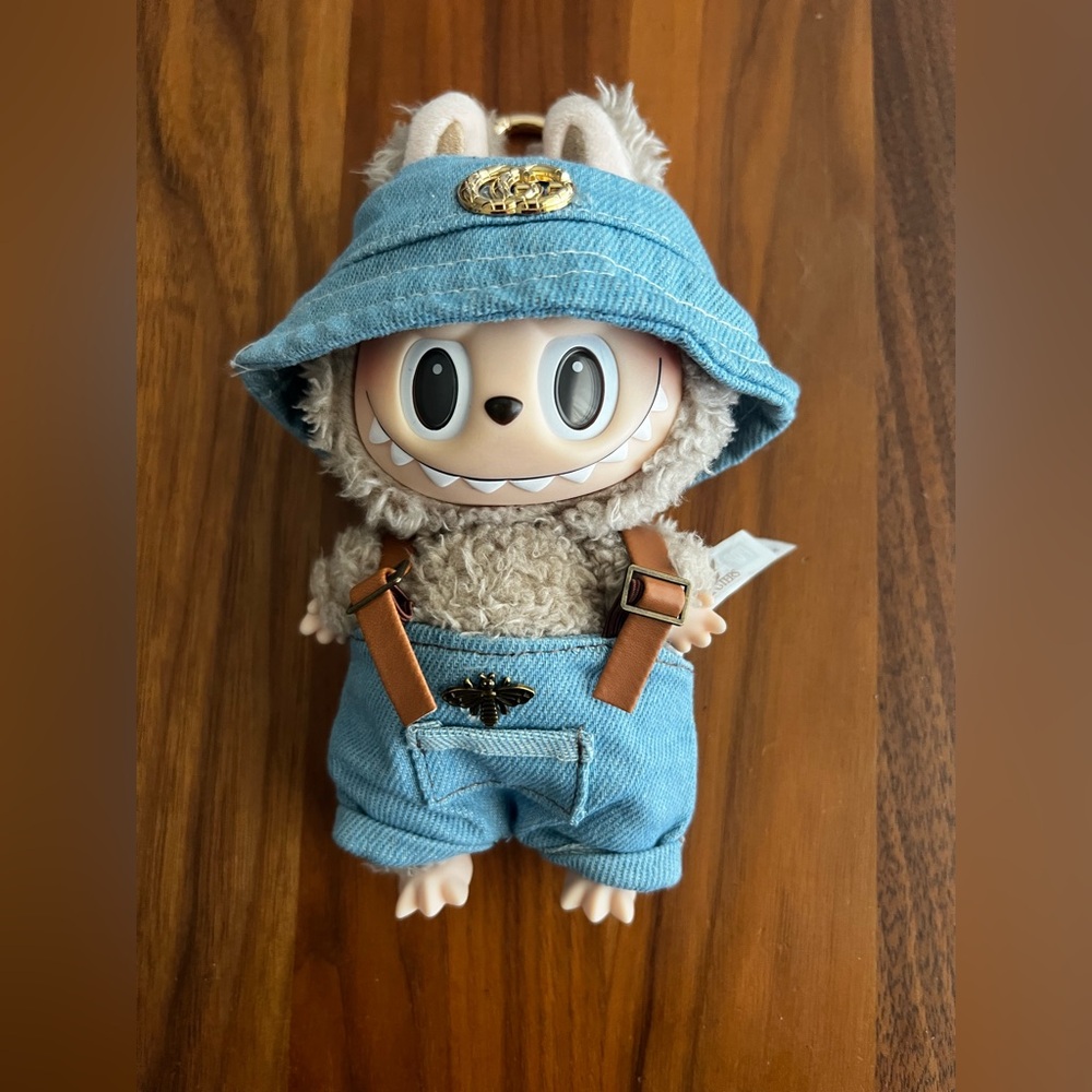 Adorable Denim Blue outfit for Labubu